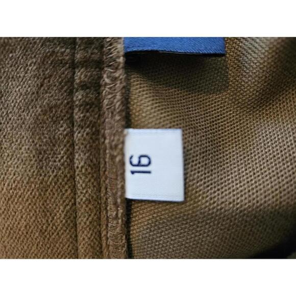 Vintage Liz Sport by Liz Claiborne Size 12 Petite Brown velvet dress pants - Picture 4 of 6